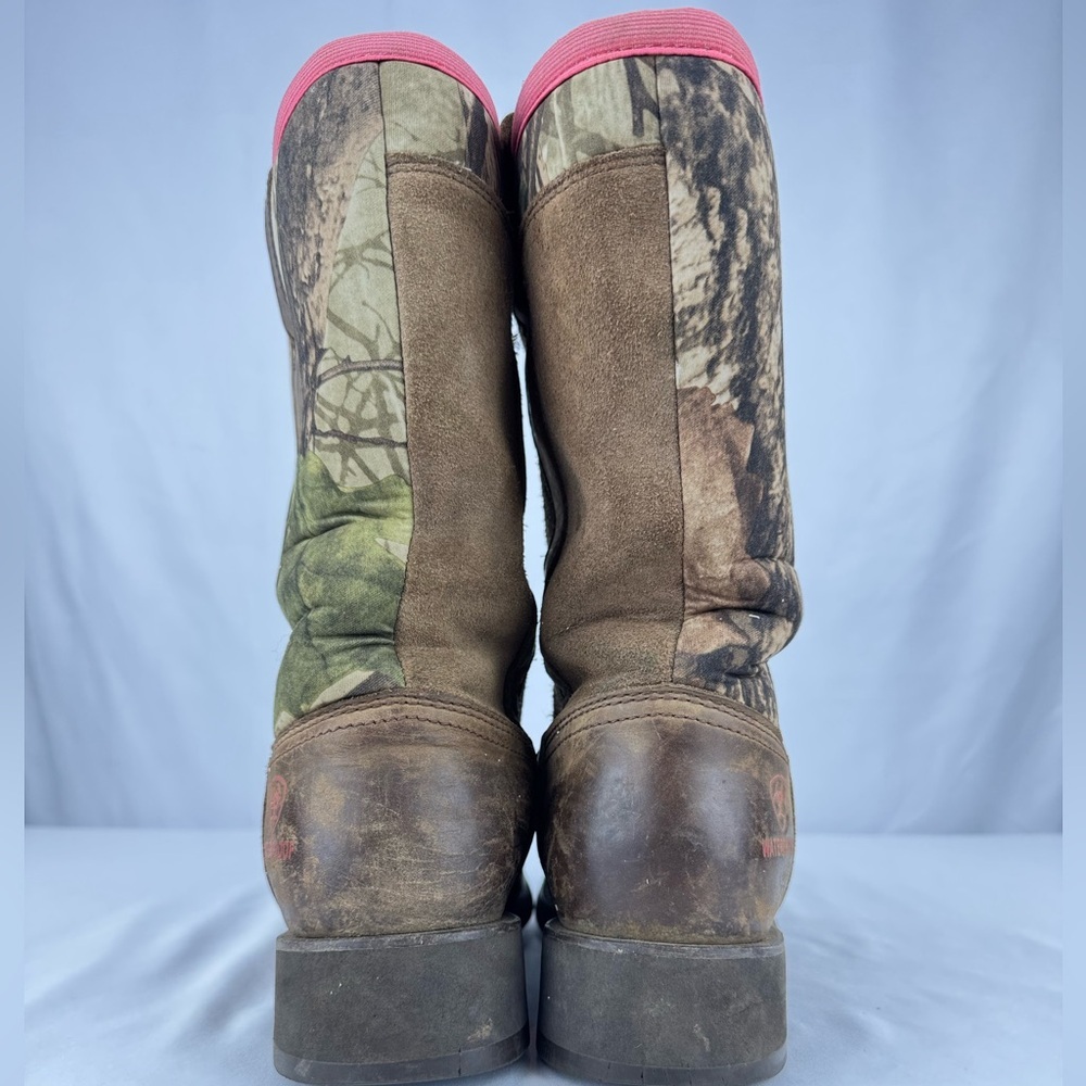 Ariat Fat Baby All Weather Pink Camo Western Boots - Picture 4 of 7